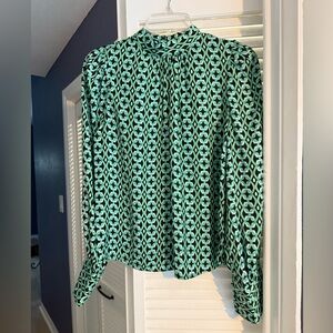 Maison D'amelie Paris Geometric blouse NWT XS